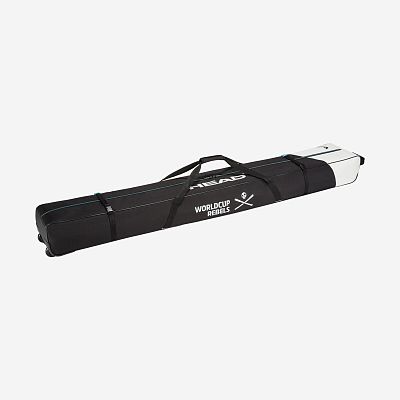 Превью  Чехол для горных лыж на колесах HEAD Rebels Double Skibag 203 см Black/White (383023)